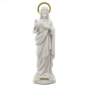 Imagem Sagrado Coração De Jesus Importada Resina 35 Cm