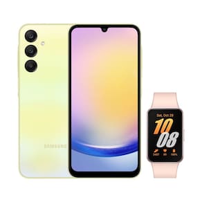 Celular Samsung A25 5G (256GB) - Verde Claro + Galaxy Fit3 - Rosê