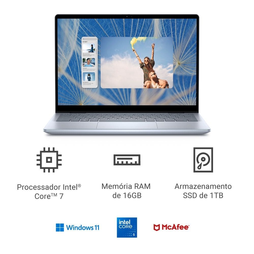 Notebook 2 em 1 Dell Inspiron 2IN1-I150U-M50 14