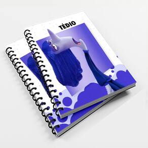 Caderno Universitário 96 fls Pers Divertidamente 2 Tedio