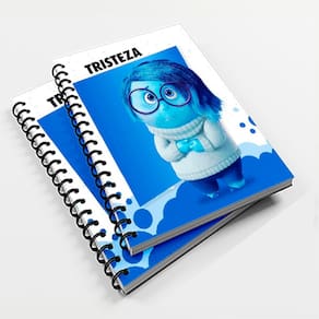 Caderno Universitário 96 fls Pers. Divertidamente 2 Tristeza