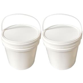 Balde Plástico 10L Alça Plástica Para Arroz Branco 2 Pçs