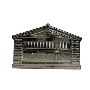 Caixa De Correios Tijolinho Frente E Tampa Traseira Inox 20x25x12cm Cromado