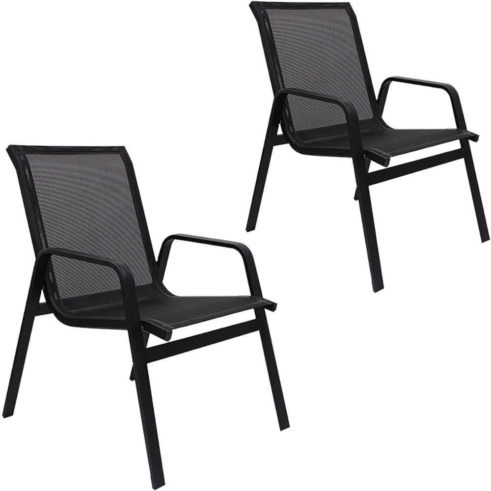 Kit 2 Cadeiras Lótus Premium Preto