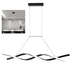 Lustre Aspiral Pendente 3 em 1 LED Iluminaçao Hall de Entrada Recepçao Sala de Jantar Residencial Comercial Decoraçao