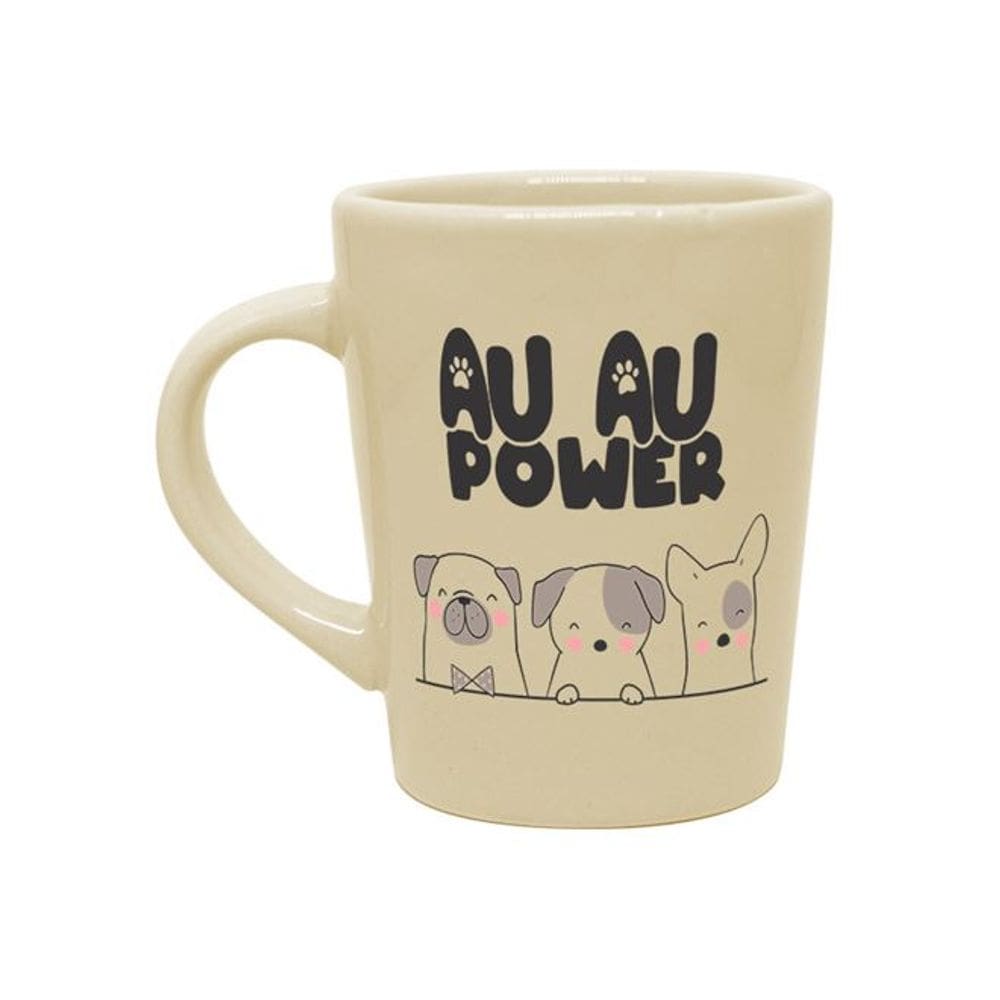 Caneca de Porcelana 270ml Au Au Power Bege