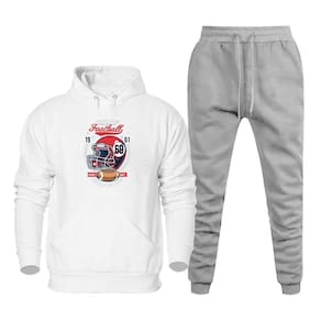 Conjunto Blusa de Frio Canguru e Calça Moletom 50% Poliéster 50% Algodão Quentinha Estampada