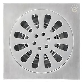 Ralo Banheiro Chuveiro Piso Chão Anti Odor Grelha Aço Inox 10cm