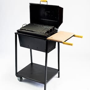 Churrasqueira Parrilla Bafo Média Com Rodas Preto