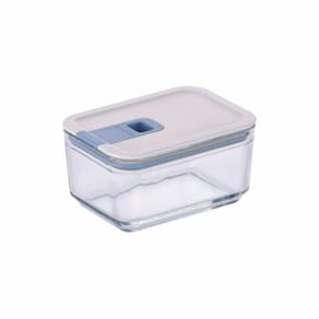 Pote De Vidro Hermético Retangular - Tampa Com Alavanca - 50