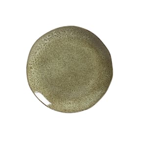 Prato Sobremesa Em Cerâmica Croco 20cm Porto Brasil