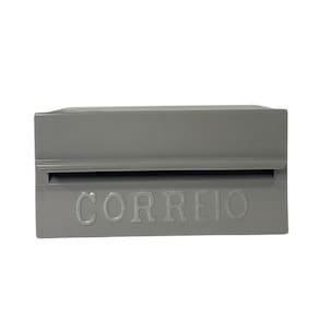 Caixa De Correios Brasileirinha Cinza Tamanho 15x20x10 Aço Cinza