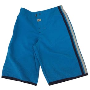 Bermuda Tactel infantil masc Pega Mania Azul/listra lateral