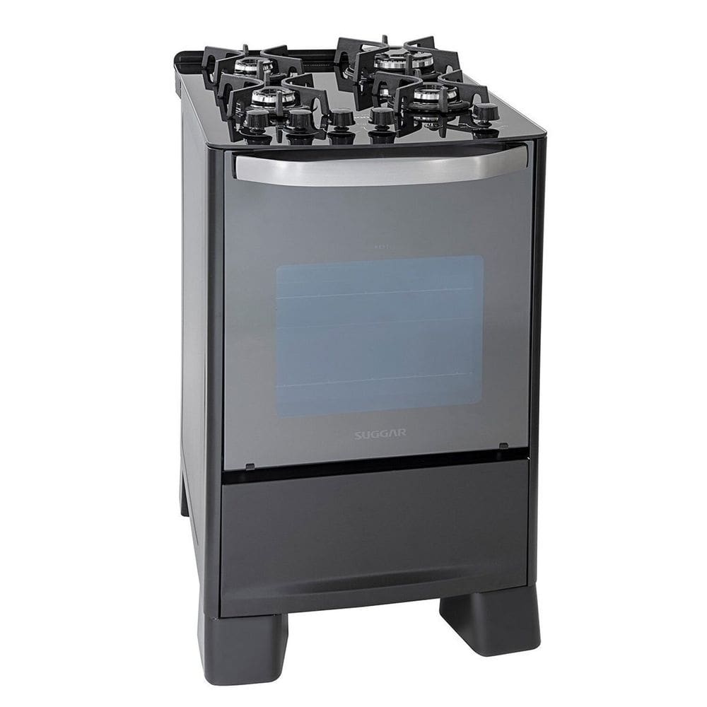 Fogão Master Grill 4 Queimadores 220v Fgvmtg412pt Suggar Preto
