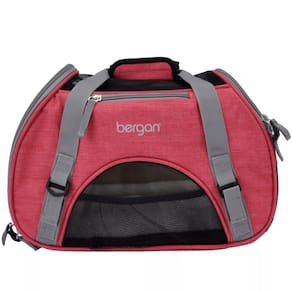 Bolsa De Transporte Bergan Comfort Carrier Mala de Viagem Avião Para Cães e Gatos Pequeno - Rosa