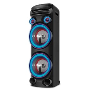 Torre de Som AIWA T2W-01 2200W 2 Woofers 10" BT RGB USB FM DJ