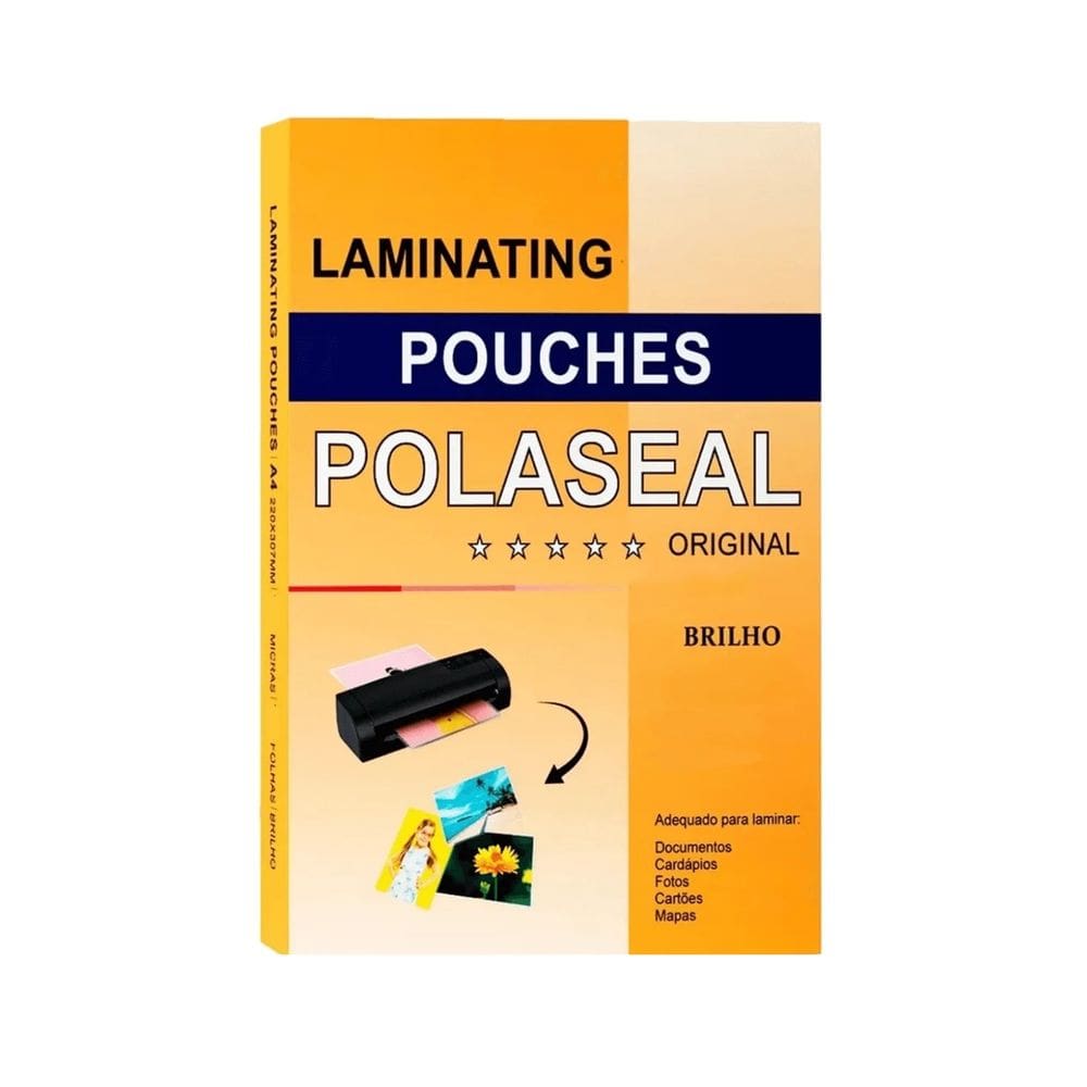 Plástico Polaseal Plastificação Refil A4 220x307 0,03 100un