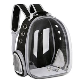 Mochila Pet Visão Panorâmica Astronauta Dog Gato Cão - Preto
