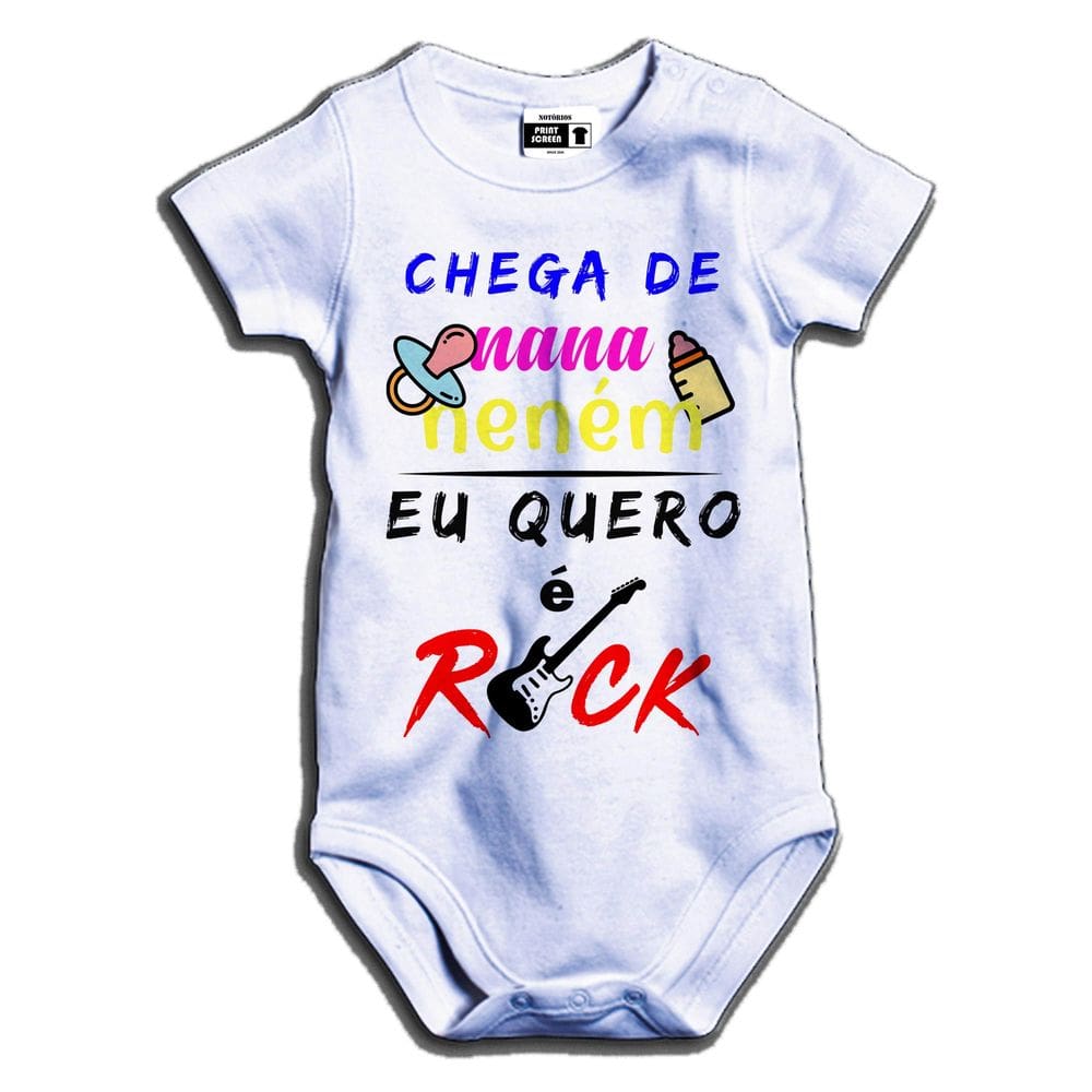 Body de bebê chega de nana neném