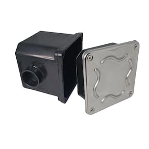 2 Caixa Passagem Prolongador Tampa Inox Iluminação Piscina