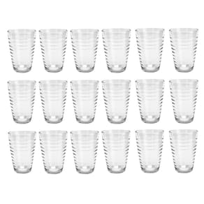 Copos em Vidro Grosso 200ML Resistente Luxo - 18Un