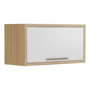 Armário Aéreo p/ Cozinha Syrah c/ 1 Porta Basculante 80cm Amendoa/Off White - Ronipa