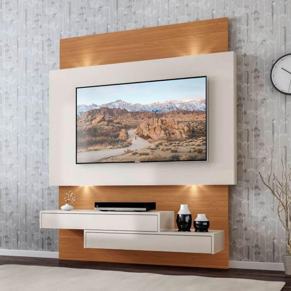 Painel Com Led Off White Freijo Dalla Costa