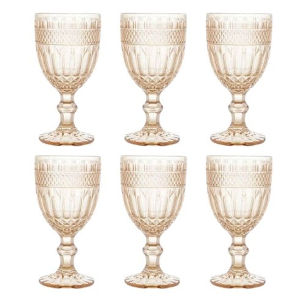 Taça De Água Brand C/6  Vidro Ambar 345ml 35460 Wolff