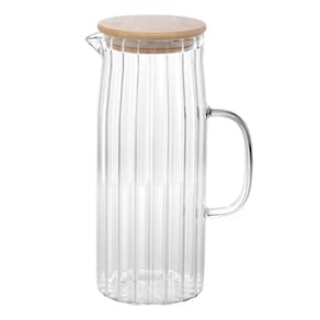 Jarra Vidro Borossilicato com Tampa Bambu 1,1 l - Wolff