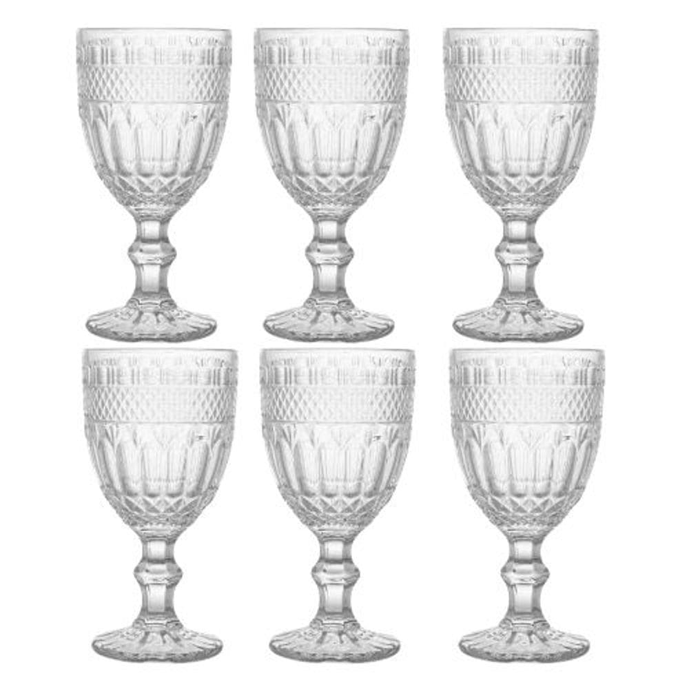 Taça De Água Brand C/6 Vidro Transparente 345ml 35459 Wolff