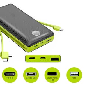 Power Bank 20000Mah Universal Rápido Celular Múltiplas