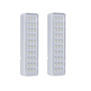 Kit 02 Luminária Luz Emergência Lea 30 Leds Intelbras Bivolt