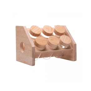 Jogo De Porta Condimentos Em Vidro Borossilicato Com 6 Potes 120ml Wolff