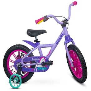 Bicicleta Aro 14 Cecizinha Meninas Unicórnio C/ Rodinhas