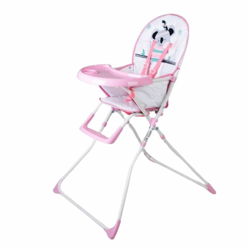Cadeirinha de Refeição Rosa Baby Avião 3 posições altura