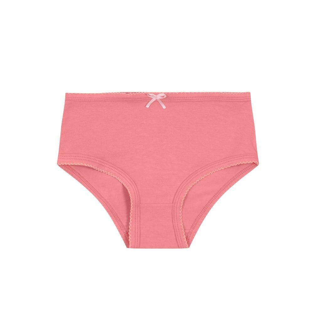 Calcinha Em Cotton Infantil Menina Brandili Rosa