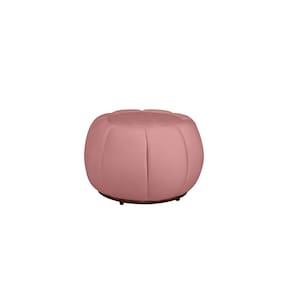 Puff Decorativo Concha Veludo Rosa - Montanaris Decor
