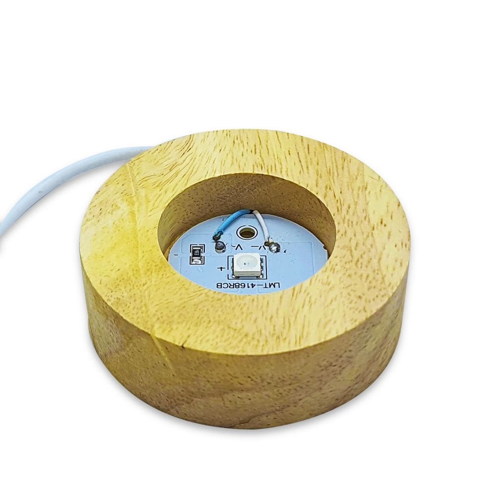 Base de Led Color Madeira para Luminárias Decorativas C/ Usb