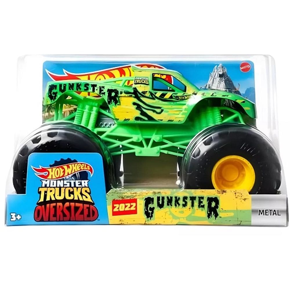 Carrinho HOT Wheels Monster TRUCK Gunkester Mattel FYJ83