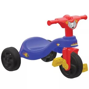 Triciclo com Pedais Motoca Infantil Fast Exercício Lazer Pais e Filhos