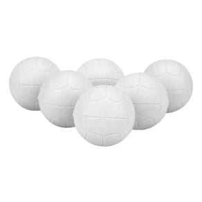 Kit 6 Bolinhas Para Pebolim Totó Fla-flu Branco