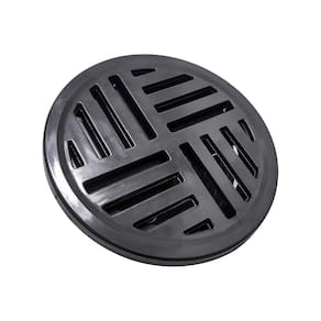 Ralo Anti-Inseto Redondo 10X10 Lavatório Banheiro Preto Luxo