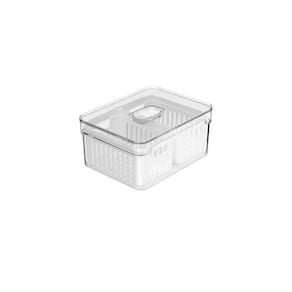Organizador De Geladeira Clear Fresh Com 2 Cestos 2,2L Ou