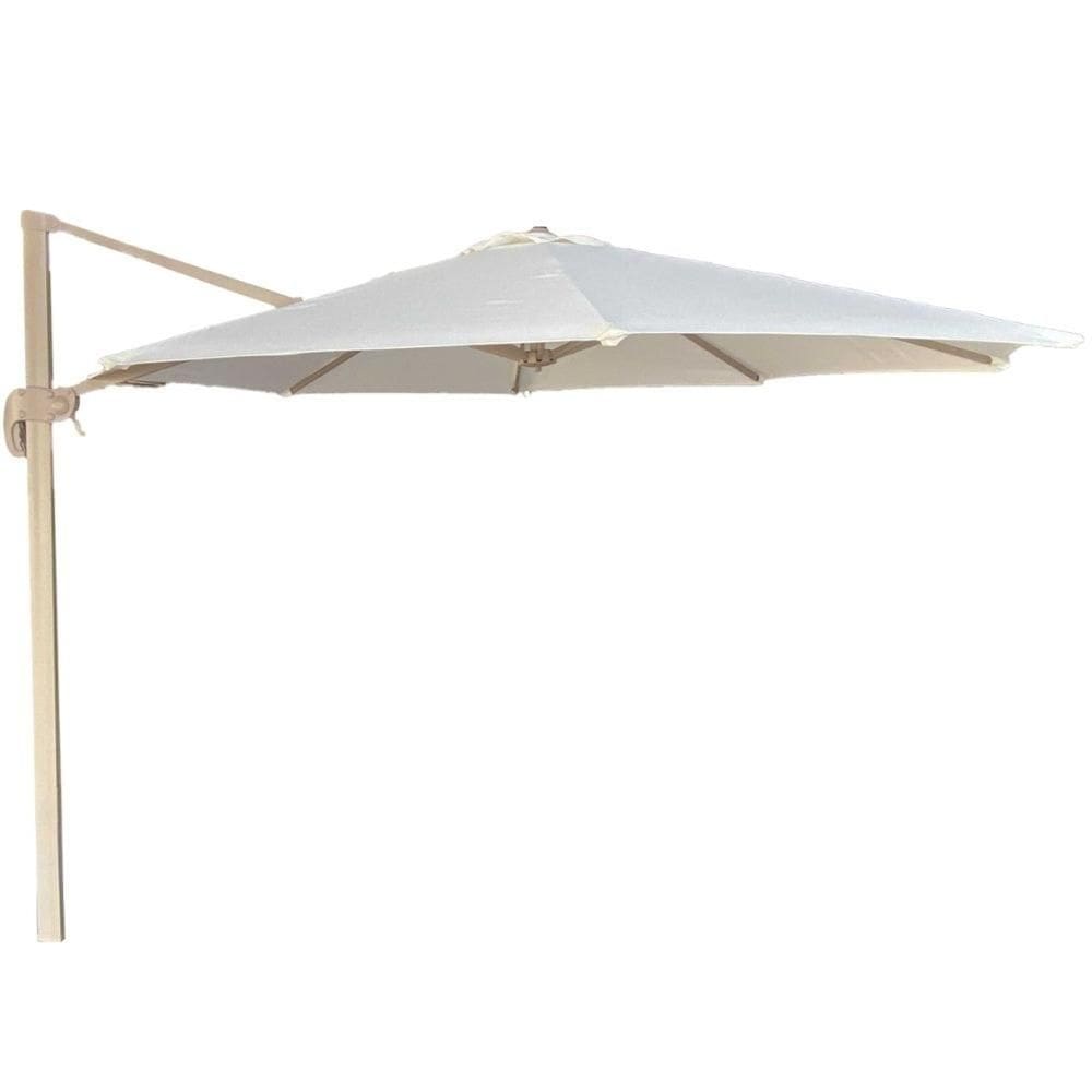 Ombrelone Lateral Algarve Belize Fratini 300 cm (largura) sem Base em Alumínio Capa Poliéster Fendi