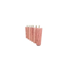 Pes Cama Box Madeirado Eucalipto 12 cm de Altura Kit com 6 Unidades