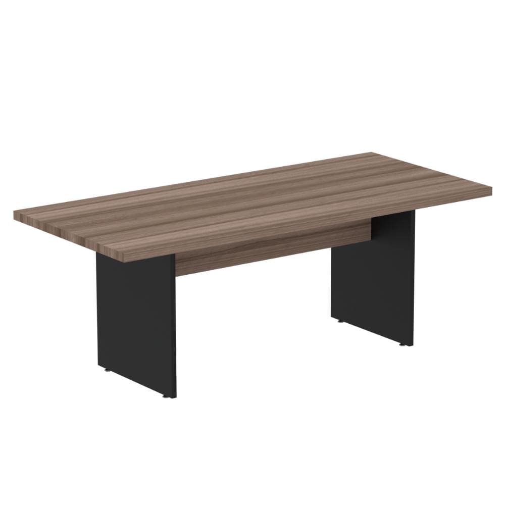 Mesa Reuniao Retangular Pe40 200X90 Walnut/Preto Pandin