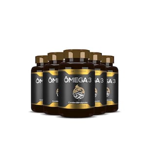 5X Omega 3 Oleo De Peixe Premium 120Caps Hf Suplementos
