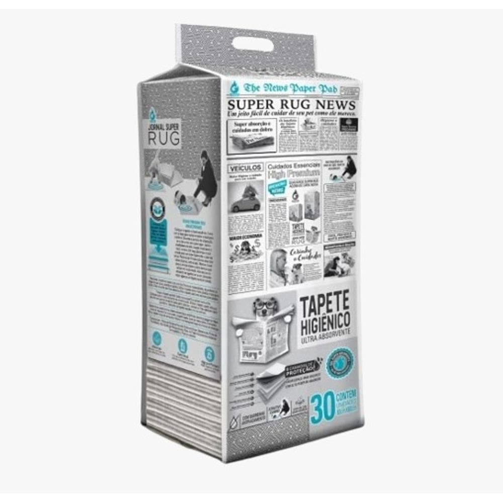 Tapete De Cachorro Super Rug News  80Cm X 60Cm C/30 Un