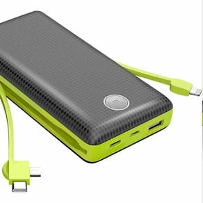 Power Bank Portátil 20000Mah Bateria Rápida E Duradoura