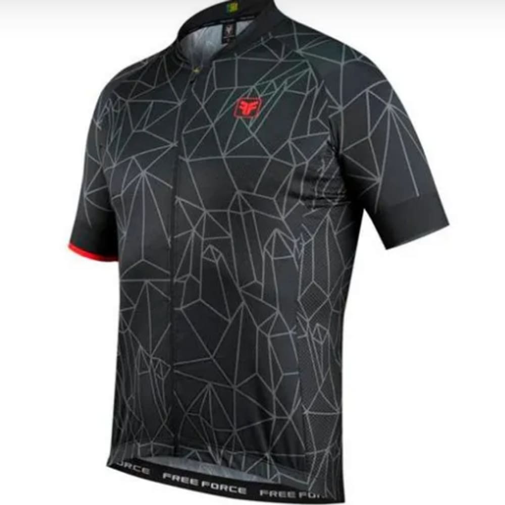 Camisa Masculino Free Force Sport Chaotic Preto/Cinza M